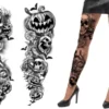 Tattoo Strømpebukser - Halloween