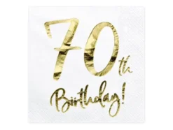 70 th Birthday servietter