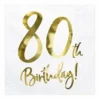 80 th Birthday servietter