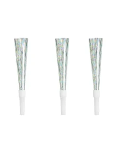 Tudehorn i sølvmetallic pap