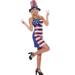 USA kjole med pailletter