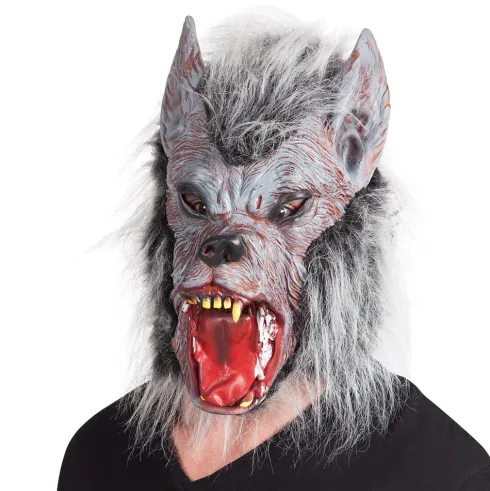 Varulv maske i grå latex
