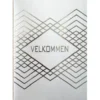 Velkommen sang i hvid med iriserende print