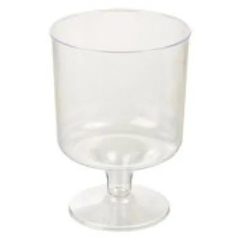 Vinglas på fod i klar plast, 10stk. 20 cl.