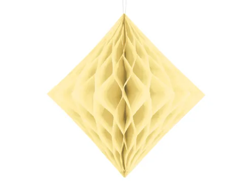 Væv diamant 30 cm i Creme-Elfenbensfarve