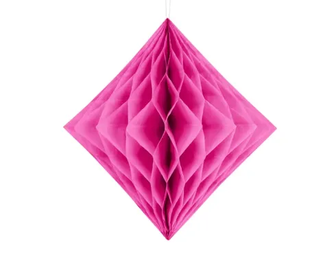 Væv diamant 20 cm i Pink