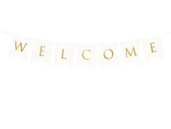 Welcome kartonbanner